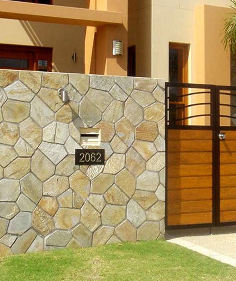 Crazy paving wall cladding Melbourne