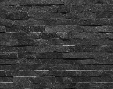 black ebony stone wall cladding tiles, natural stone tiles, water feature stone tiles, fireplace stone tiles by stone pavers melbourne, sydney, canberra