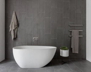 honed bluestone wall and floor tiles, dark tiles, black tiles