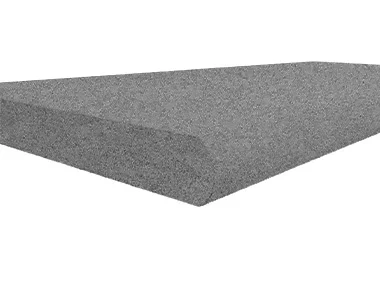 raven granite pool coping bullnose tiles, grey coping tiles, dark coping tiles, black granite pool coping by stone pavers australia