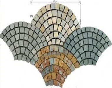 fan shape cobblestones