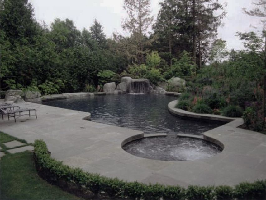 CUSTOM CURVED BLUESTONE POOL COPING AND POOL PAVERS Bluestone Pool Coping and Pool Pavers