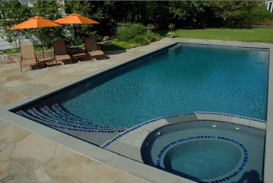 Sandstone Crazy Paving Pool Coping