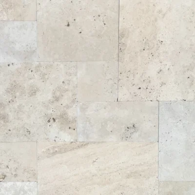 travertine french pattern tiles ivory