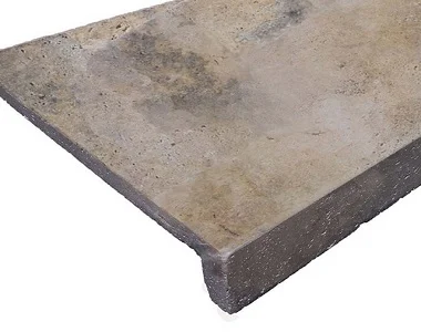 Antique Travertine Drop Face Pool Coping Tiles