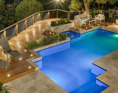 Antique Travertine Drop Face Pool Coping Tiles