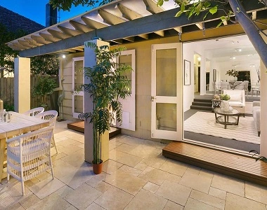 Ivory Travertine pavers and tiles by stone pavers