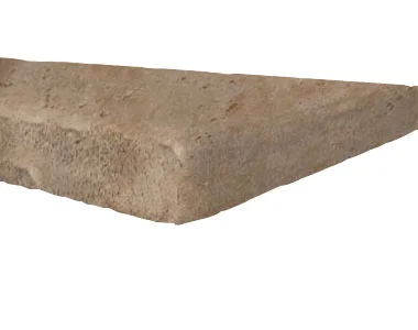 Noce Travertine Tumbled pool Coping Tiles, brown pavers, brown coping tiles, ochre tiles by stone pavers australia