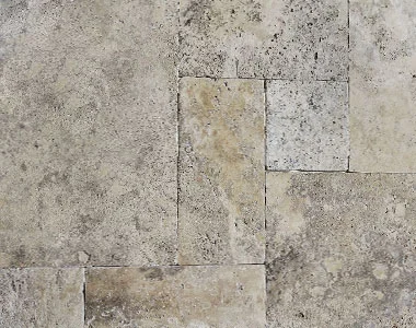 silver oyster french pattern travertine tiles, beige tiles, silver tiles, stone pavers australia