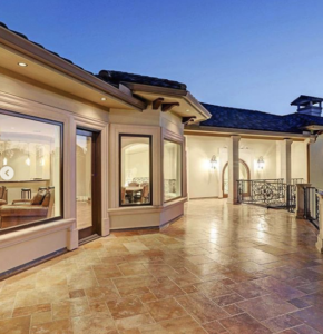 Noce travertine french pattern pavers, outdoor pavers, beife paving, brown paving by stone pavers australia