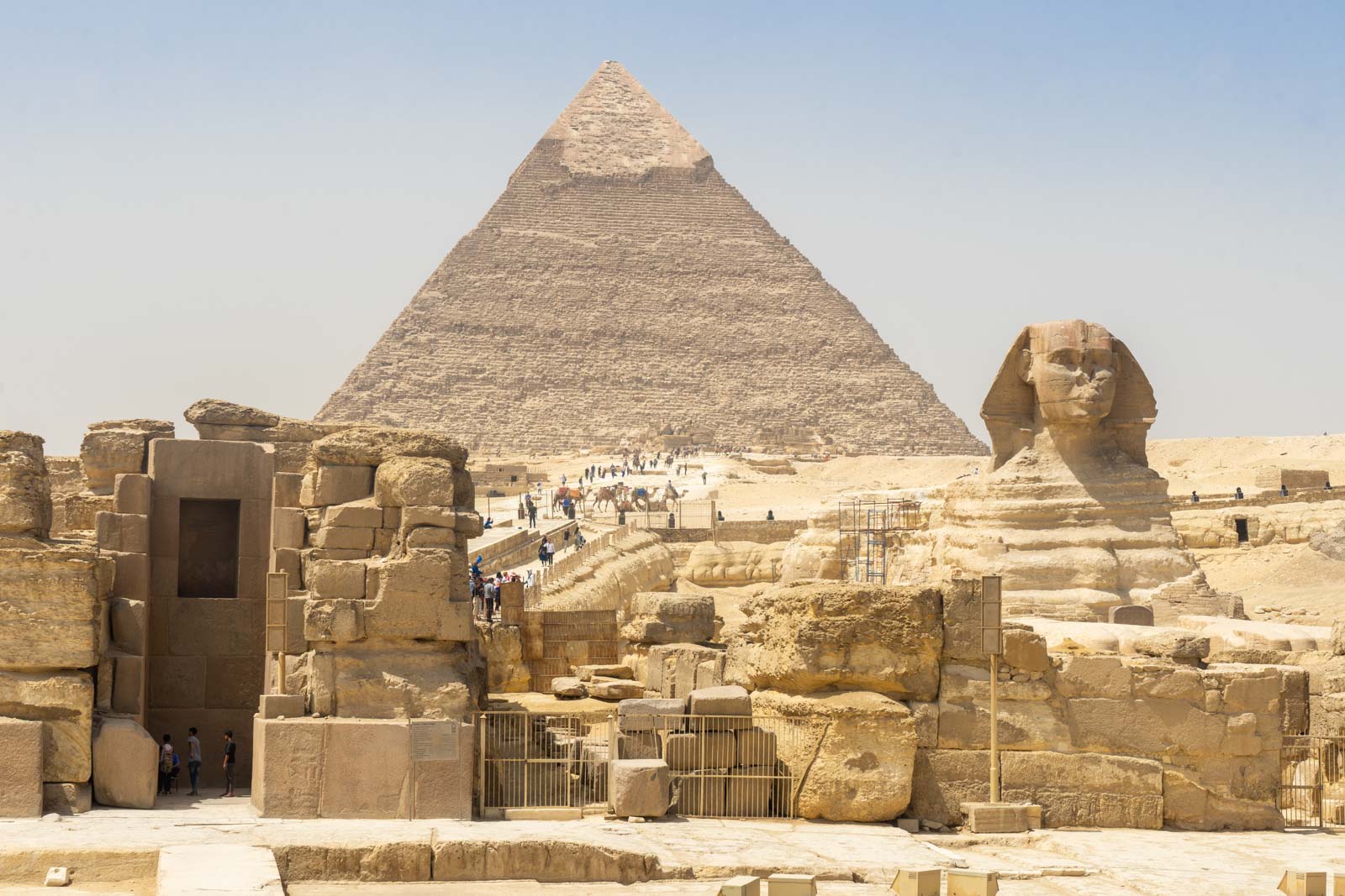 limestone ancient monument - the pyramid of giza