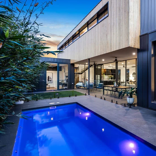 black granite pool pavers