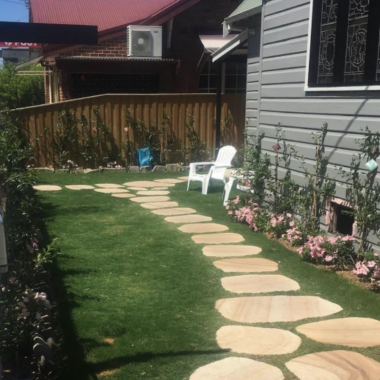 sandstone stepping stones pathway
