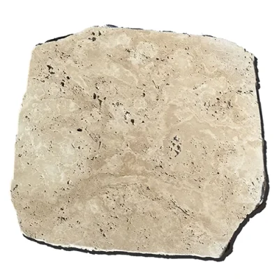 travertine stepping stones organic shaped