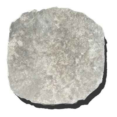 travertine stepping stones organic shaped