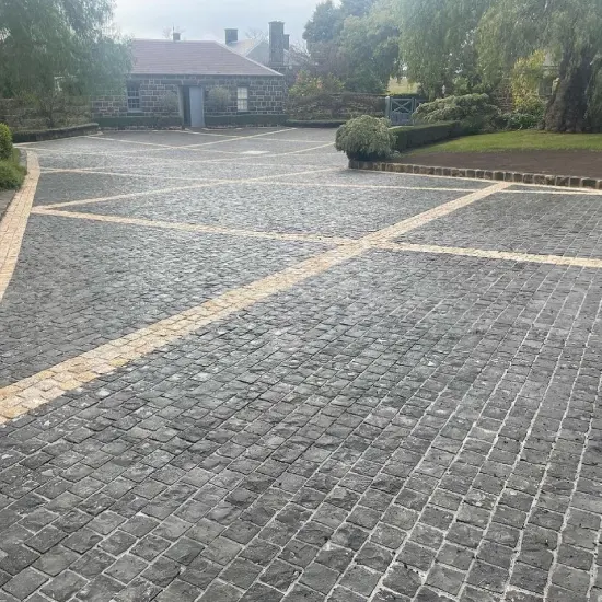 grey natural split cobblestones
