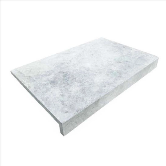 Tundra Grey Marble Pool Coping Tiles