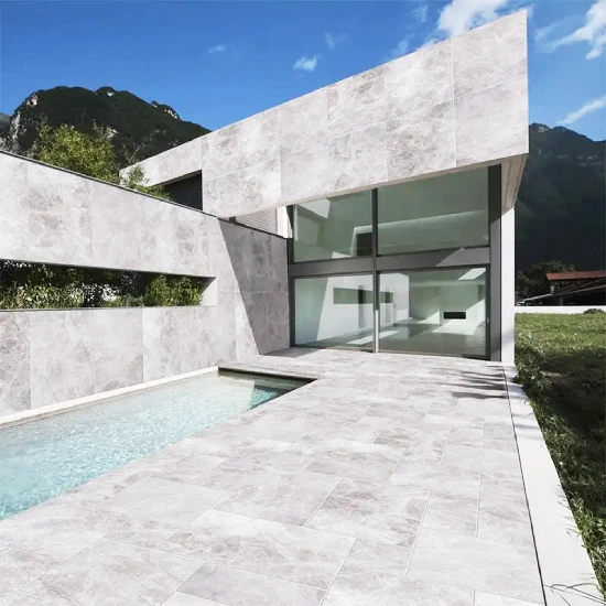 Tundra Grey Marble Tiles and Pavers