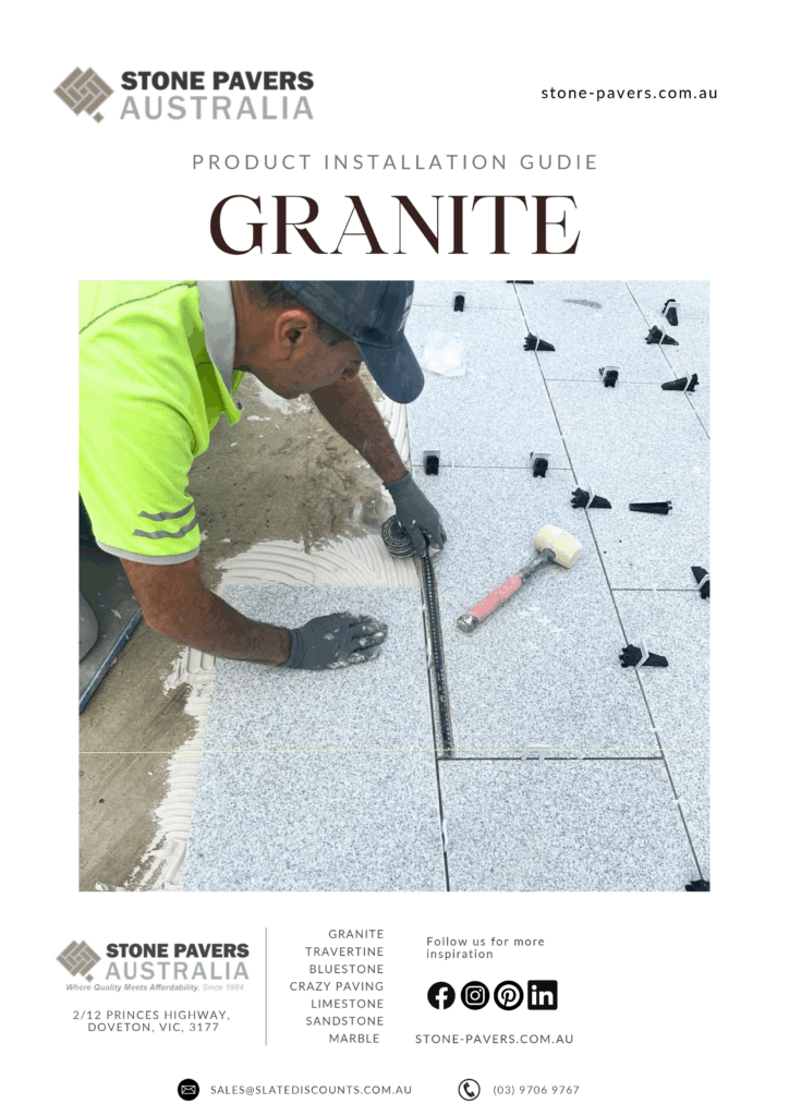 stone pavers granite installation guide