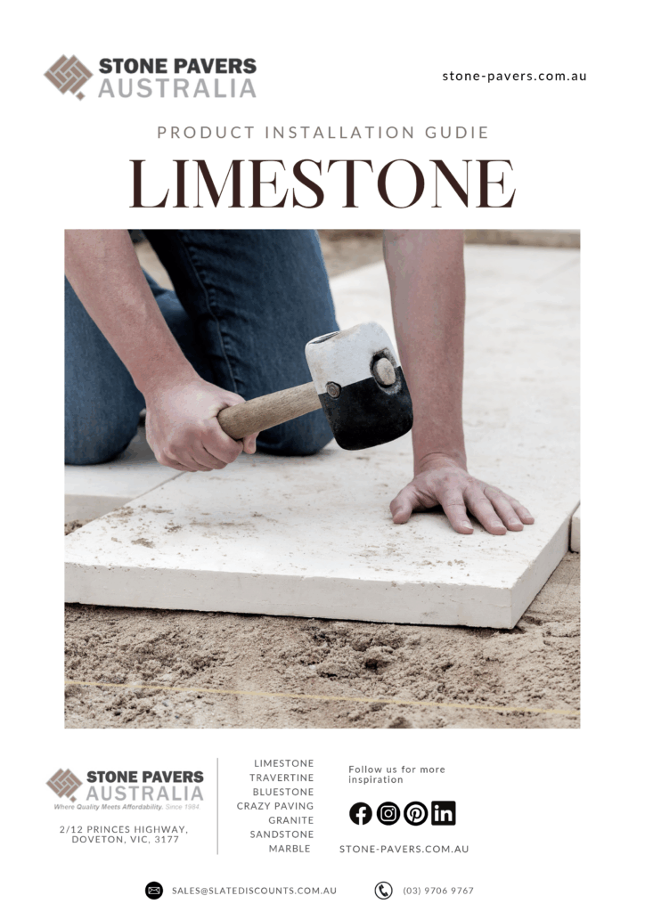 stone pavers limestone installation guide