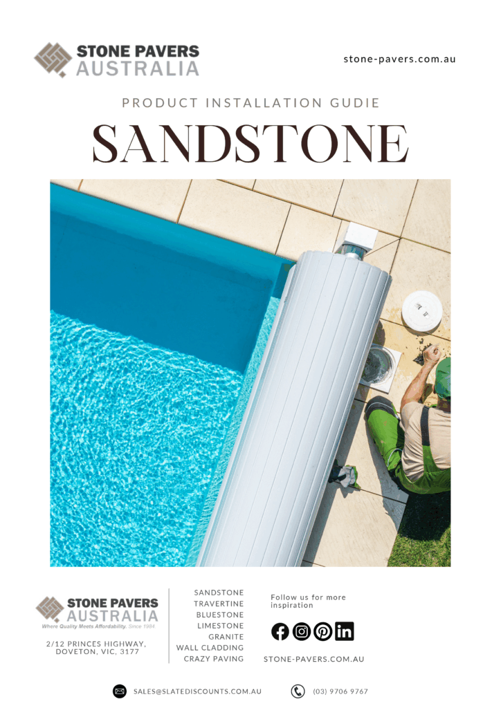 stone pavers sandstone installation guide